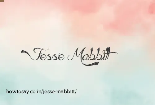 Jesse Mabbitt