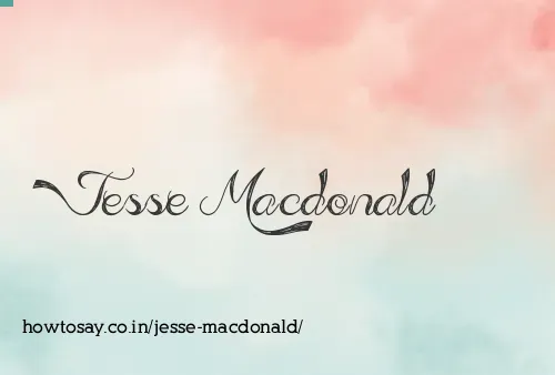 Jesse Macdonald