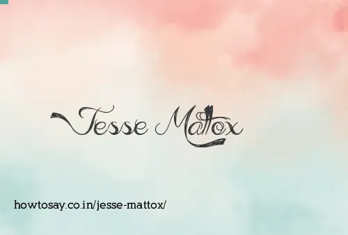 Jesse Mattox