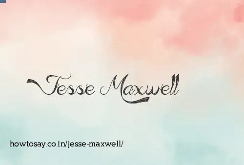 Jesse Maxwell