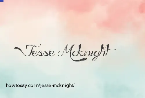 Jesse Mcknight