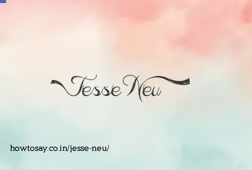 Jesse Neu