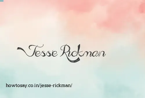 Jesse Rickman