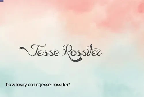 Jesse Rossiter