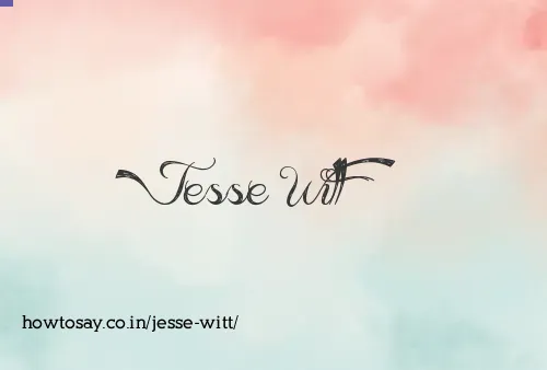 Jesse Witt