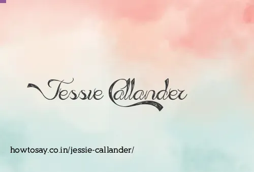 Jessie Callander
