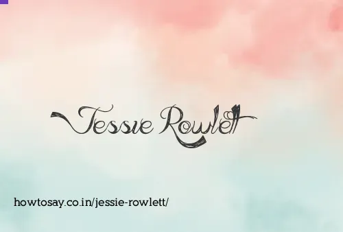 Jessie Rowlett