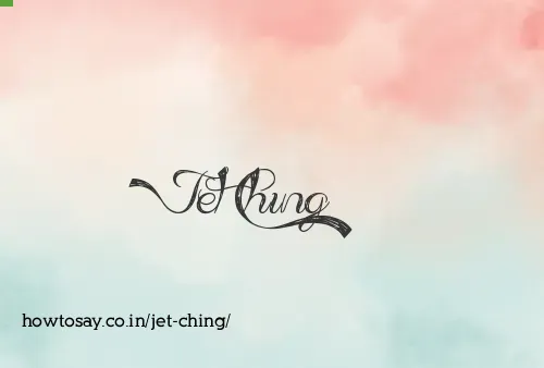 Jet Ching