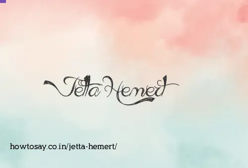 Jetta Hemert