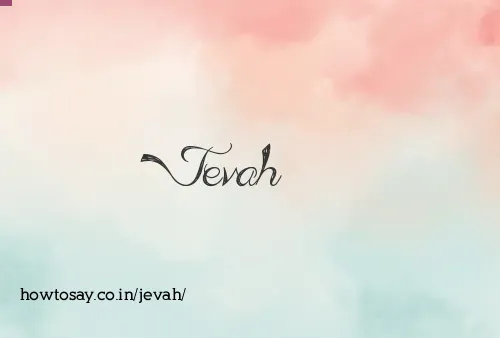 Jevah