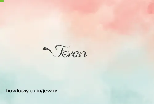 Jevan