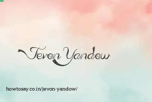 Jevon Yandow
