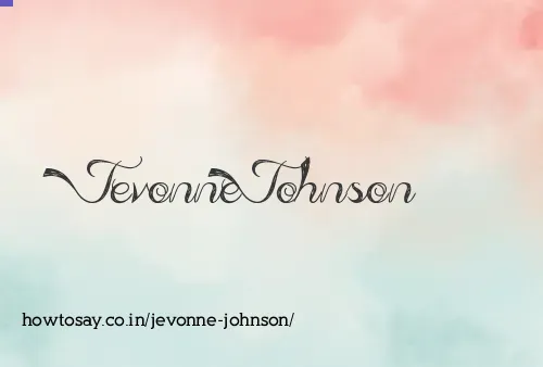 Jevonne Johnson