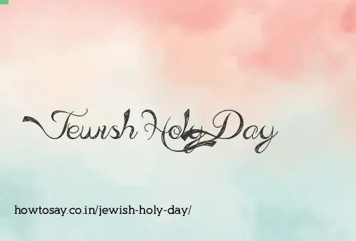 Jewish Holy Day
