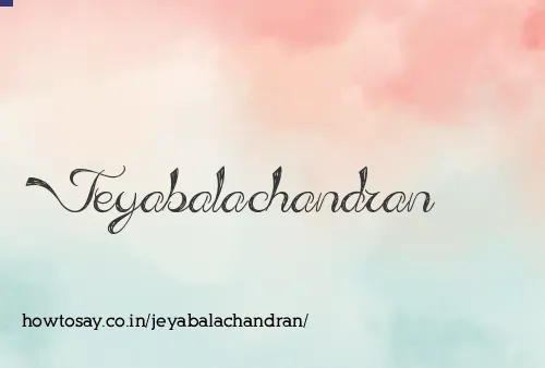 Jeyabalachandran