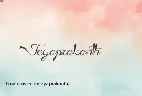 Jeyaprakanth