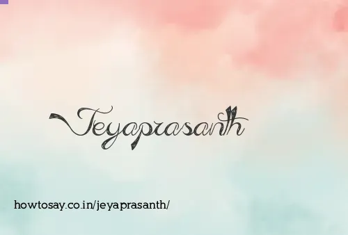 Jeyaprasanth