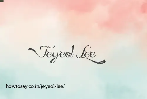 Jeyeol Lee