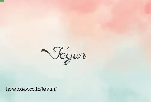 Jeyun