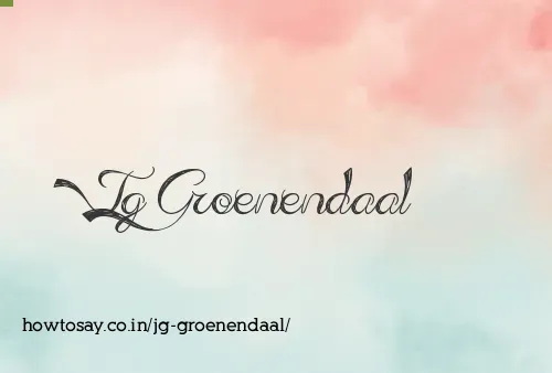 Jg Groenendaal