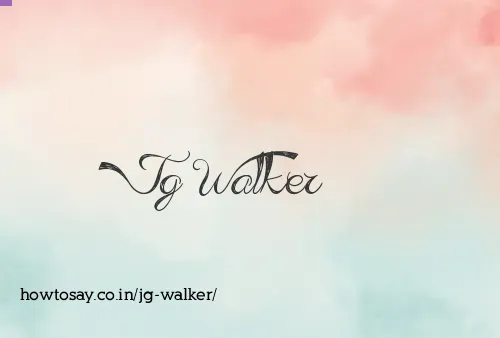 Jg Walker