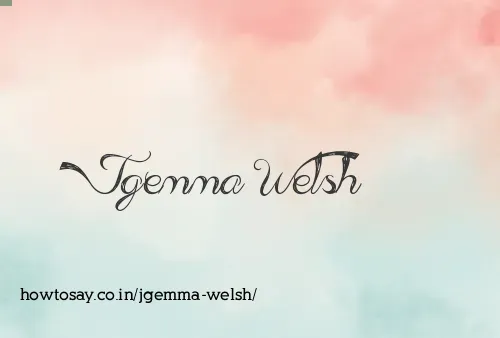 Jgemma Welsh