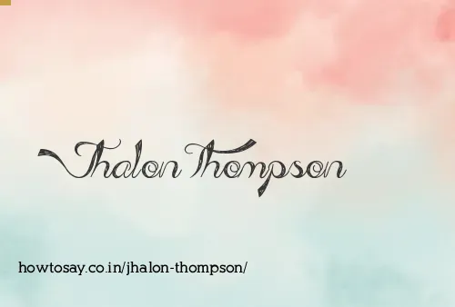 Jhalon Thompson