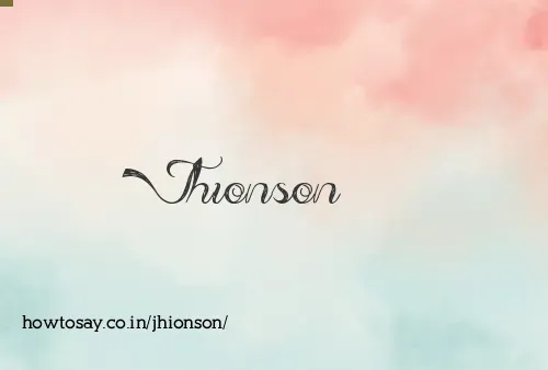 Jhionson