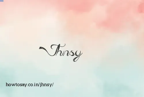 Jhnsy