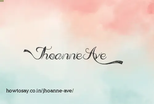 Jhoanne Ave