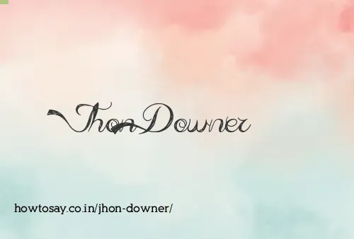 Jhon Downer