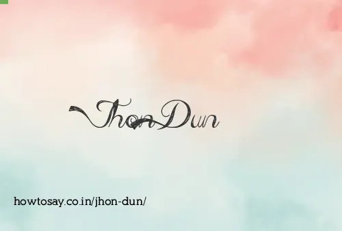 Jhon Dun