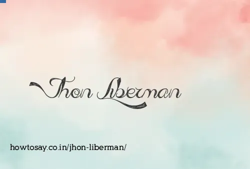Jhon Liberman