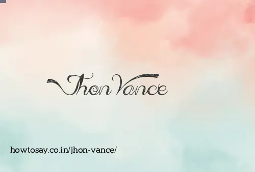 Jhon Vance