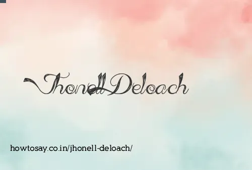 Jhonell Deloach