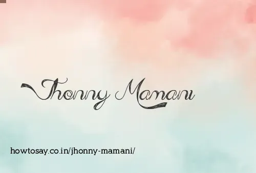 Jhonny Mamani