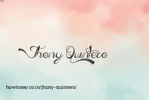Jhony Quintero