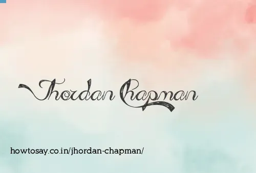Jhordan Chapman
