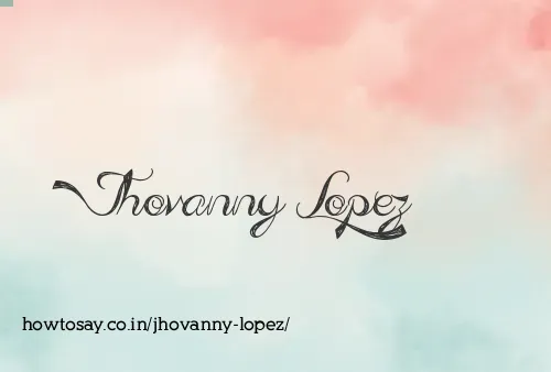 Jhovanny Lopez