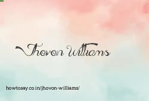 Jhovon Williams
