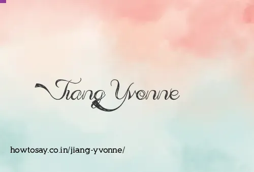 Jiang Yvonne