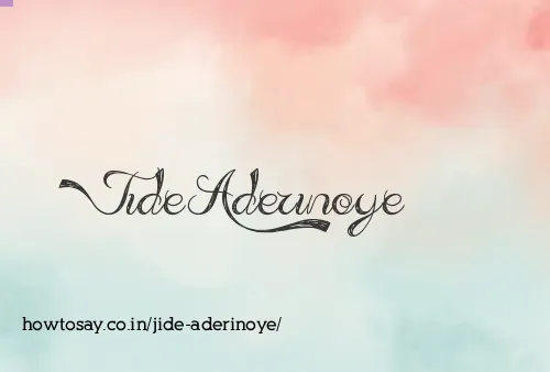 Jide Aderinoye