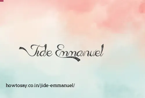 Jide Emmanuel