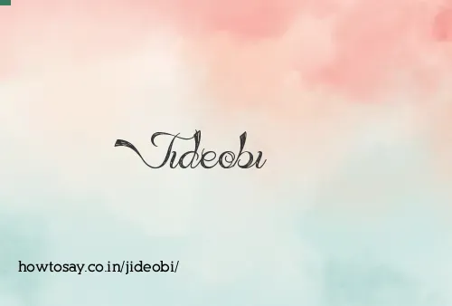 Jideobi