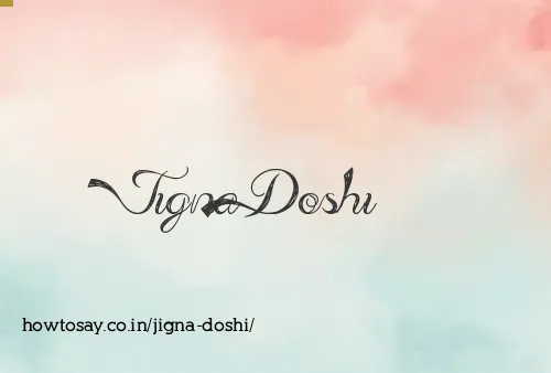 Jigna Doshi
