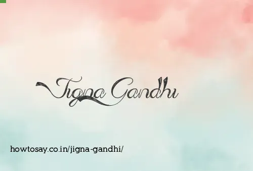 Jigna Gandhi