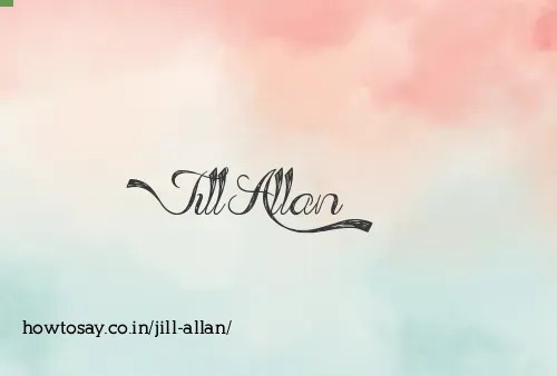 Jill Allan