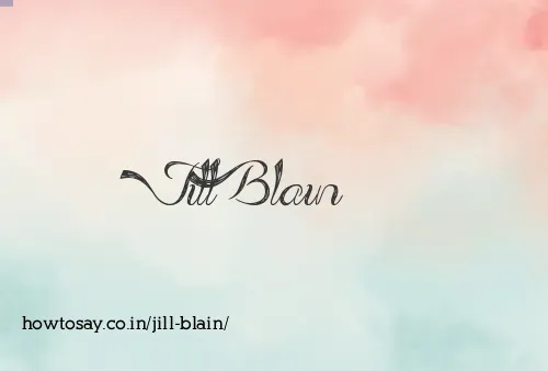Jill Blain