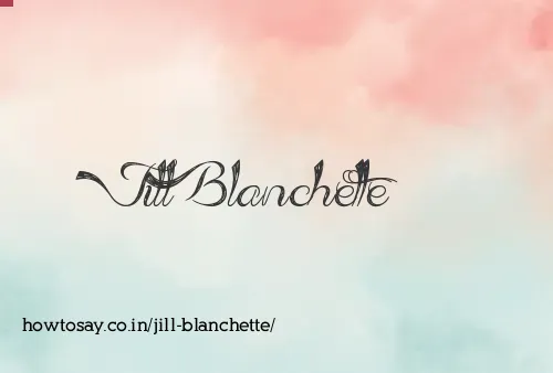 Jill Blanchette