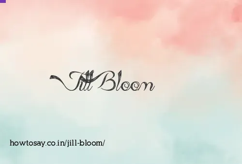 Jill Bloom